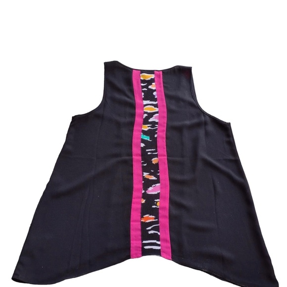 THML Women Black Sleeveless Blouse Large - Picture 2 of 3